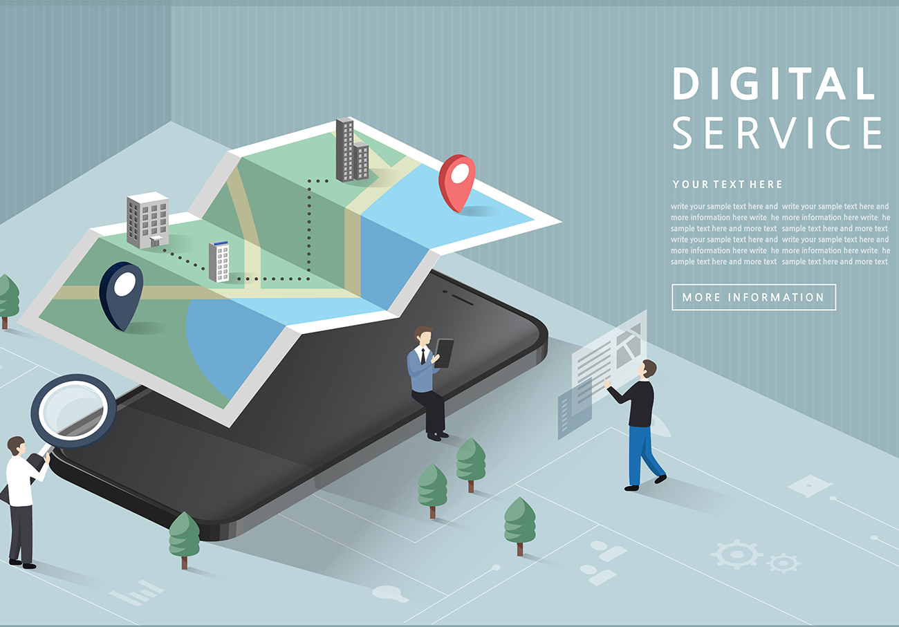 Digital Service 数字服务商业移动导航搜索AI