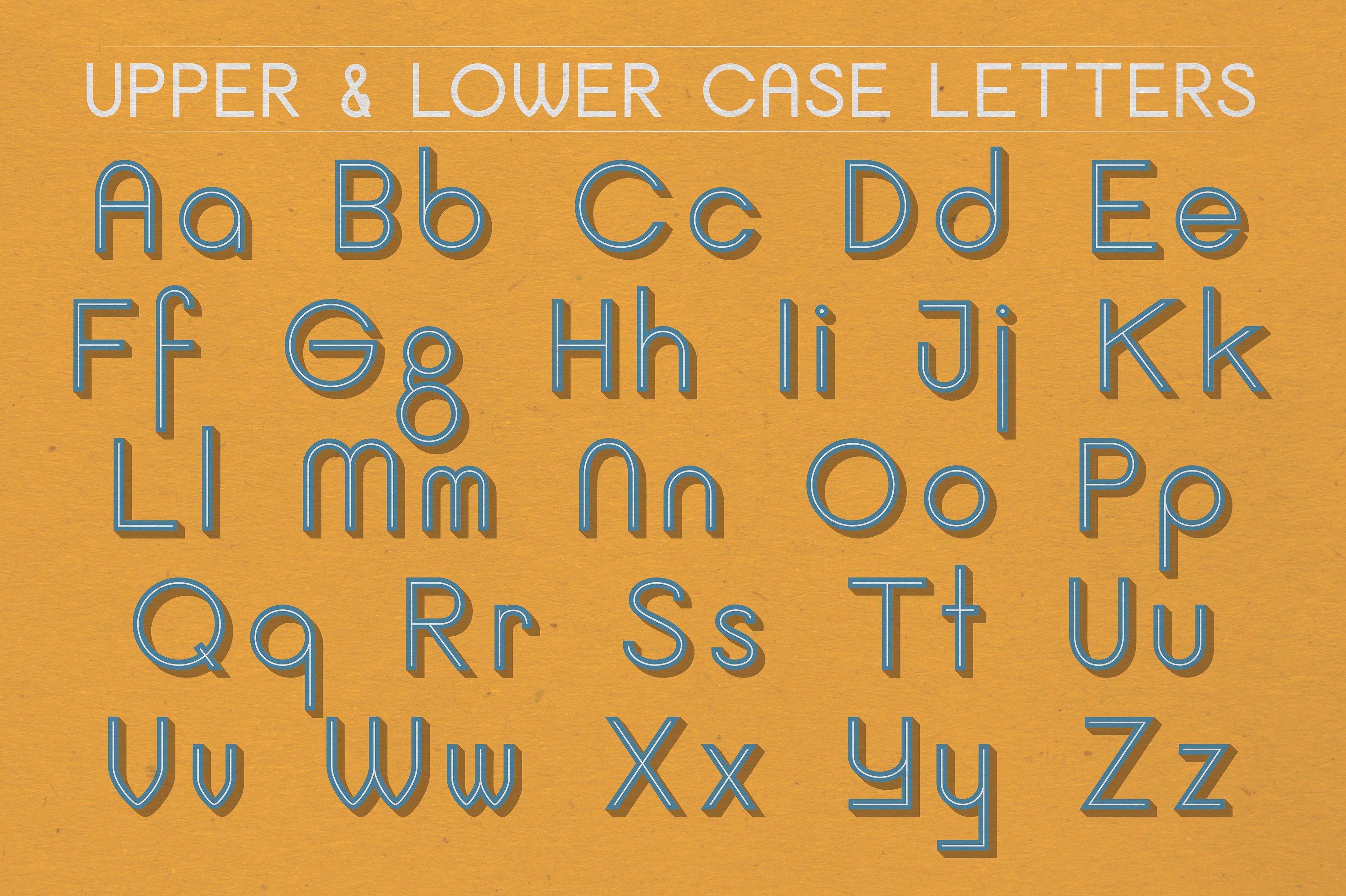 英文立体字个性字体 Jupiter Inline Shado