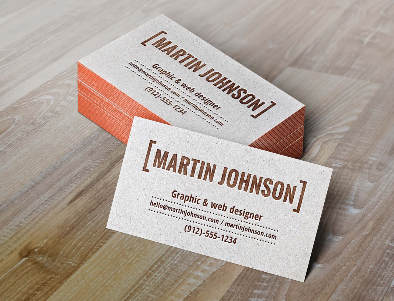 Business Cards Mockup 商务名片设计贴图