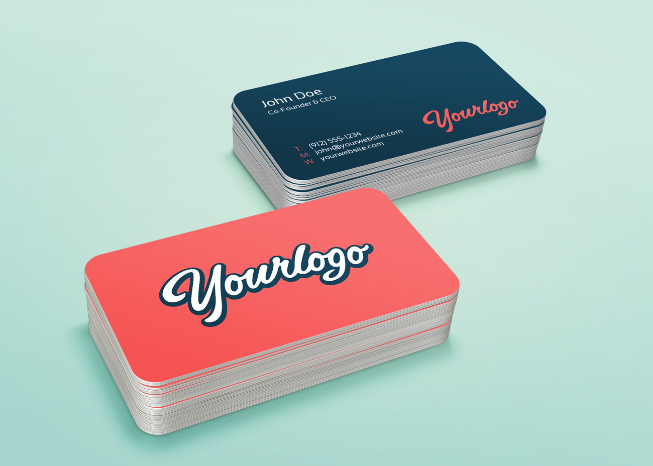 Business Cards Mockup 商务名片设计贴图