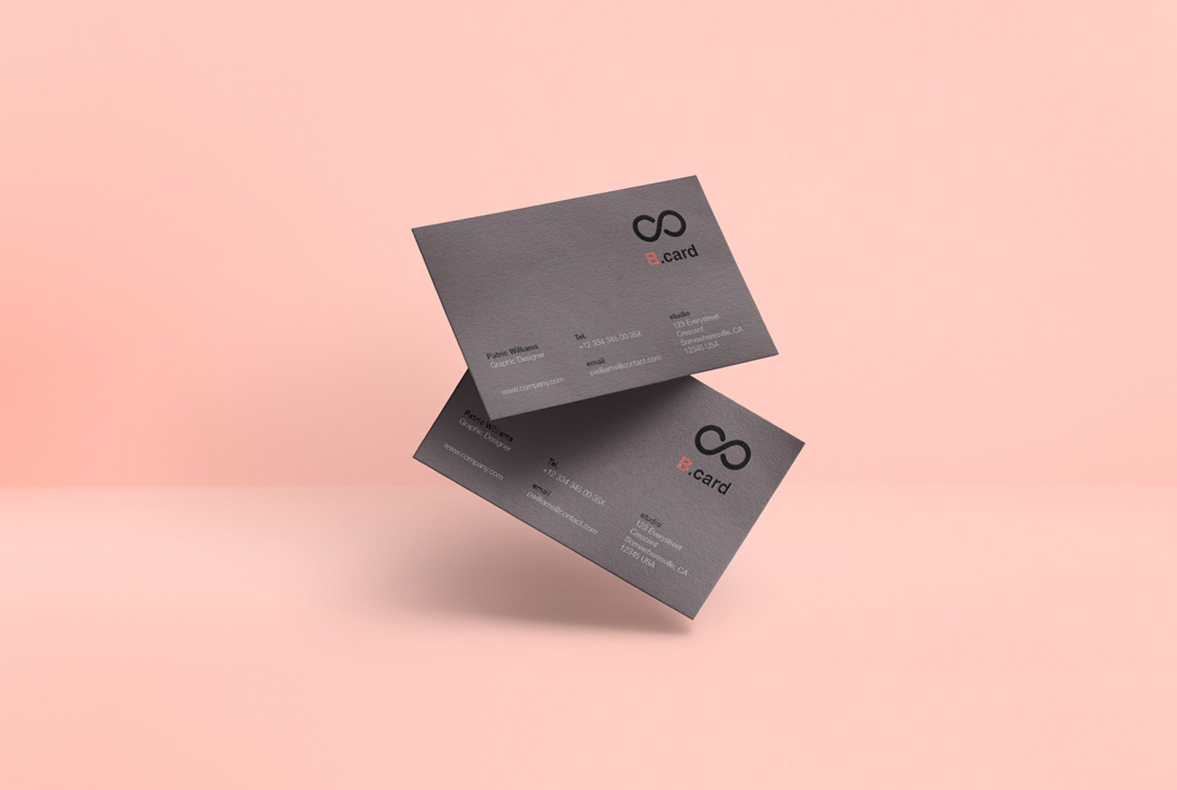 Business Cards Mockup 高端质感商务名片