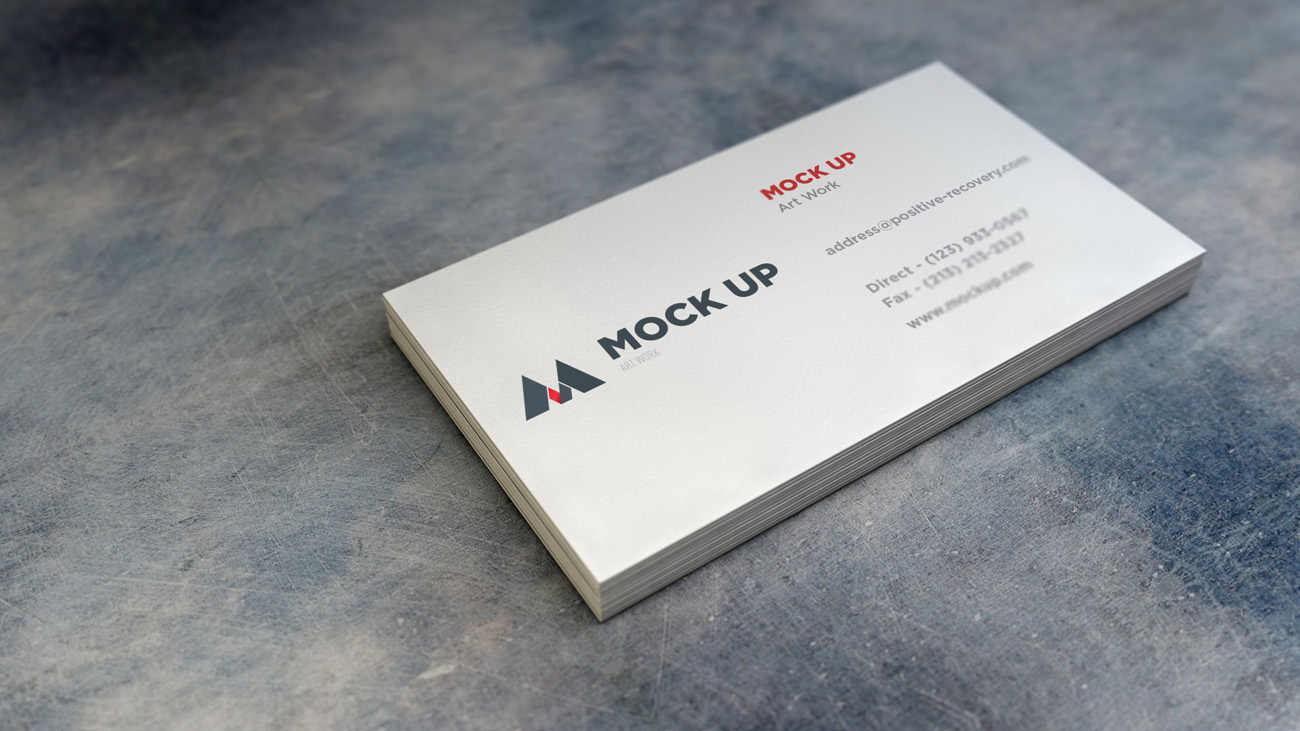 Business Cards Mockup 商务名片设计贴图