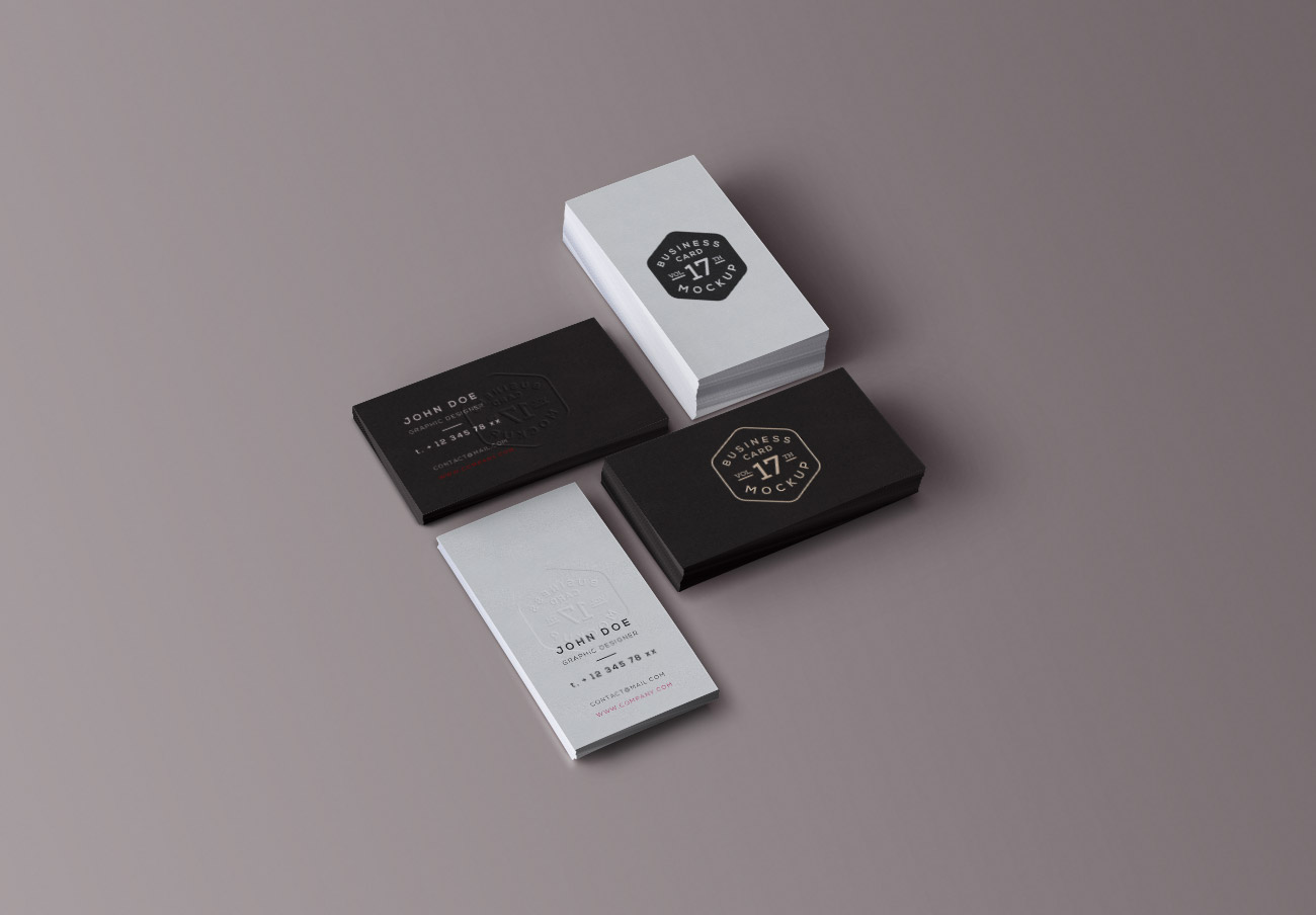 Business Cards Mockup 商务名片设计贴图