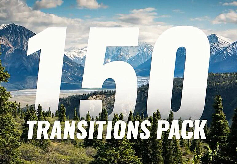 150组图形切换遮罩视频转场Transitions Pack