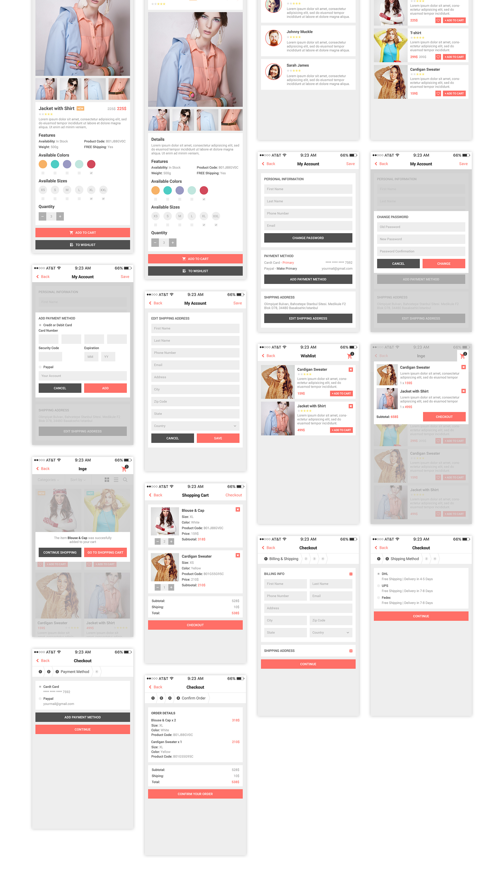 女性购物APP工具包Inge E-Commerce App