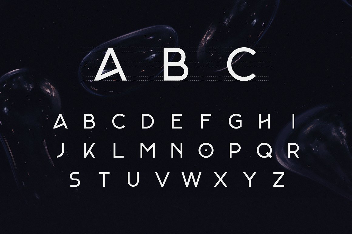 一款简约现代圆润的英文演示字体 Monad Typeface