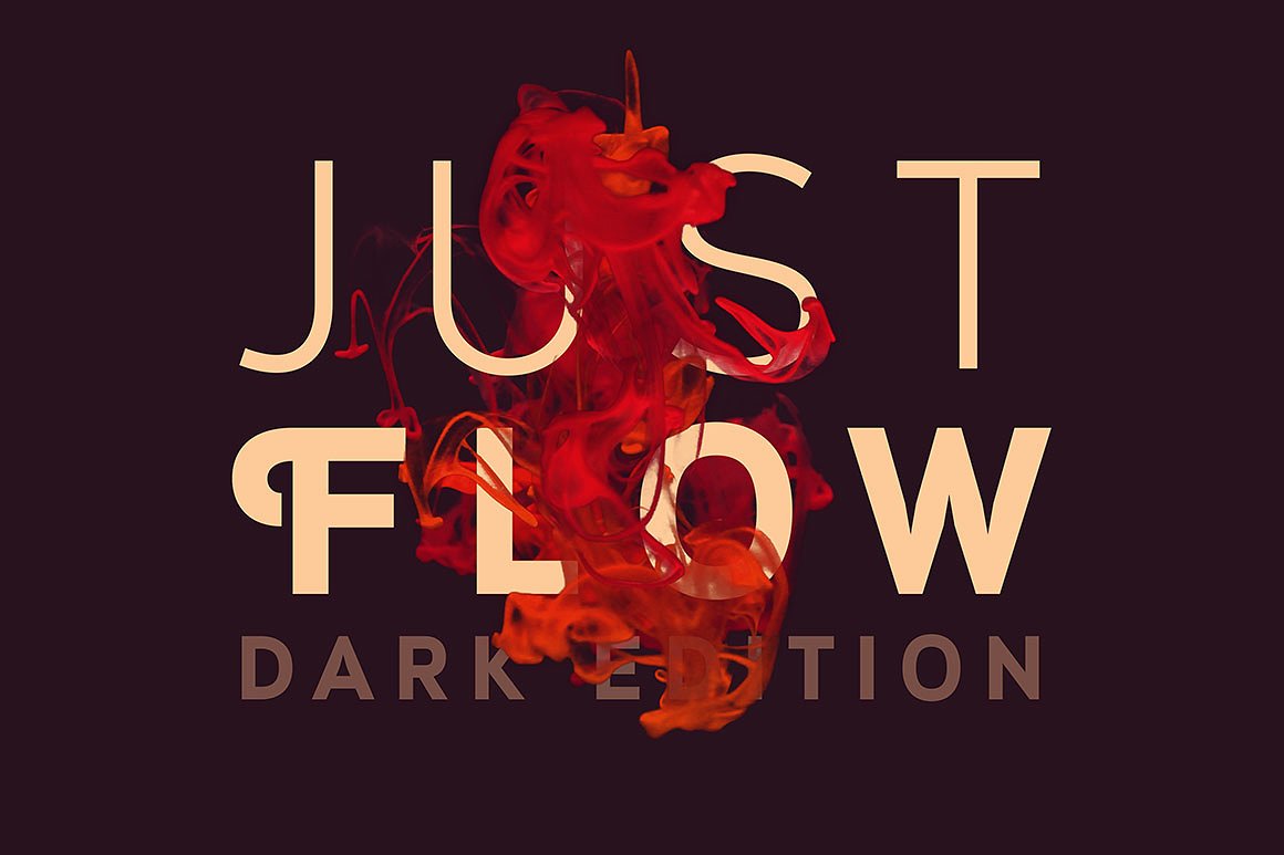 创意PS特效烟雾设计素材Just Flow - Dark E