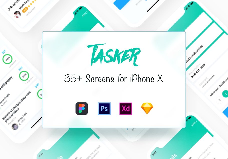 在线发布解决任务APP程序模版 Tasker iOS UI