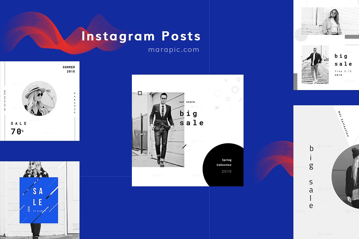 40个高端极简的Instagram故事模板下载40 Mara