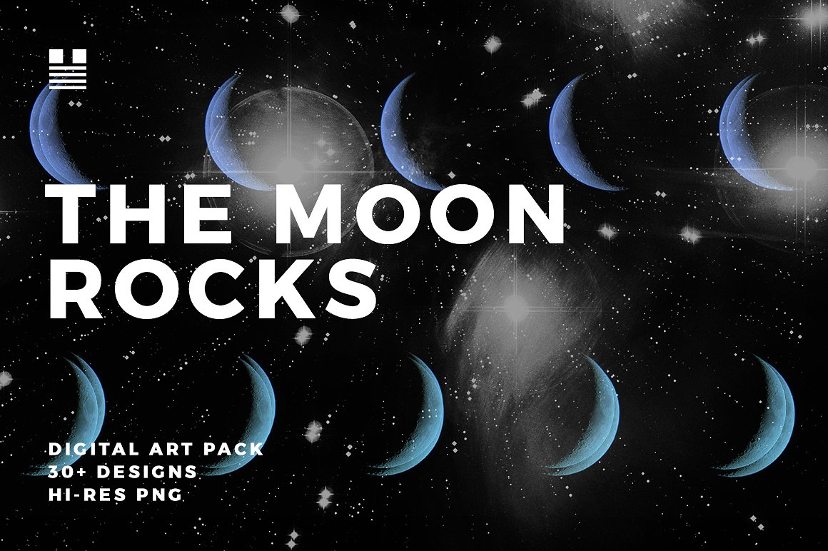高品质月球岩石表面纹理背景合集包 The Moon Rock