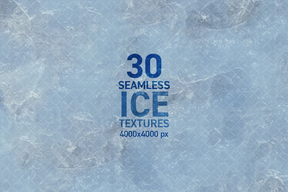 30个高分辨率无缝冰超清纹理素材 Seamless Ice