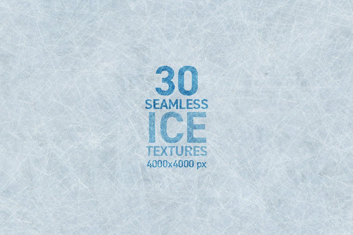 30个高分辨率无缝冰超清纹理素材 Seamless Ice