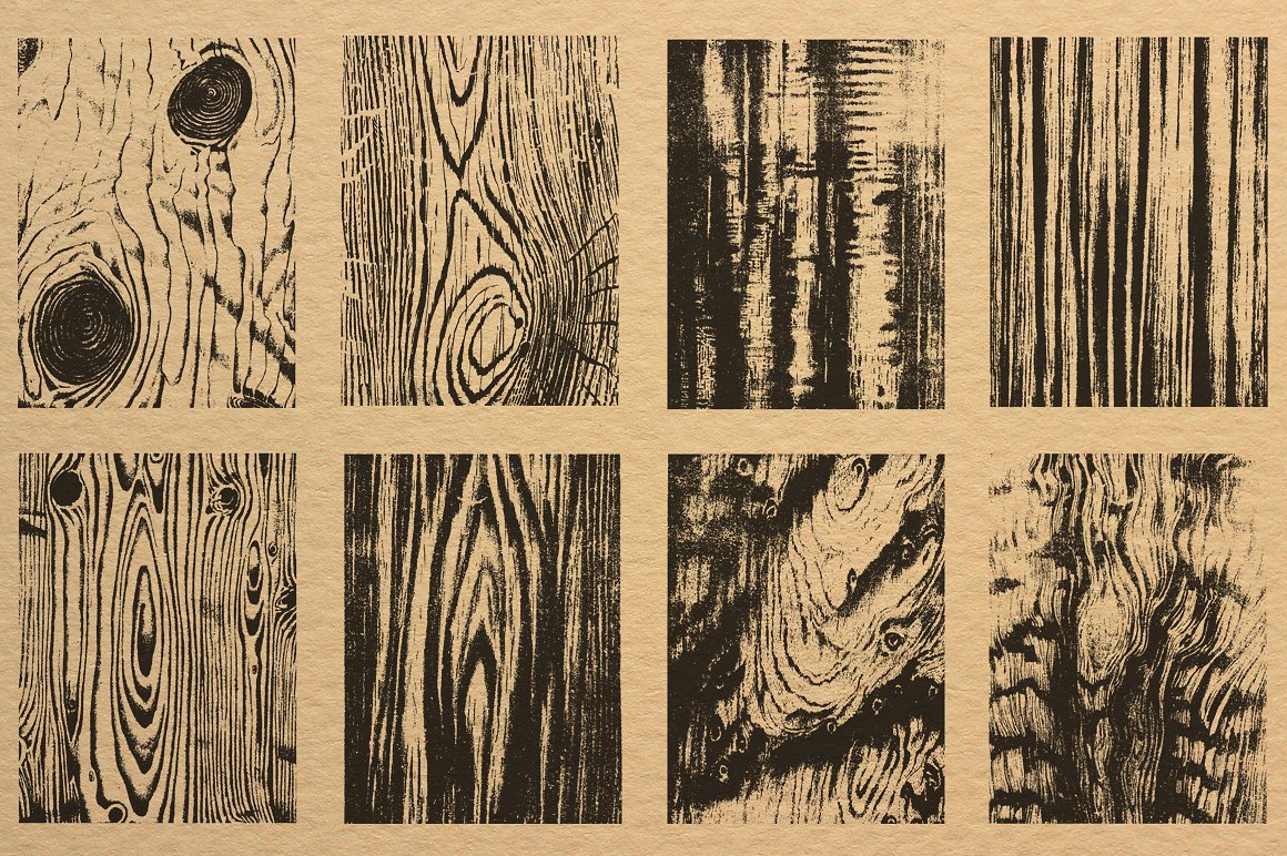 16款复古木材纹理矢量素材 16 Vintage Wood