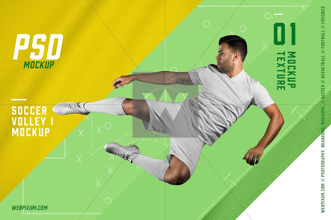 典型的足球广告PSD 模板Soccer Volley I P