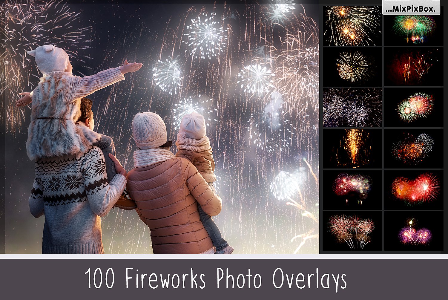 100枚绚丽高清的烟花特效100_Fireworks_Ove