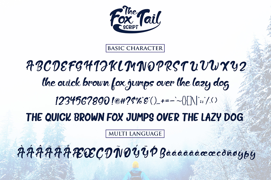 狐狸风格手写英文字体 Fox Tail Script Fre