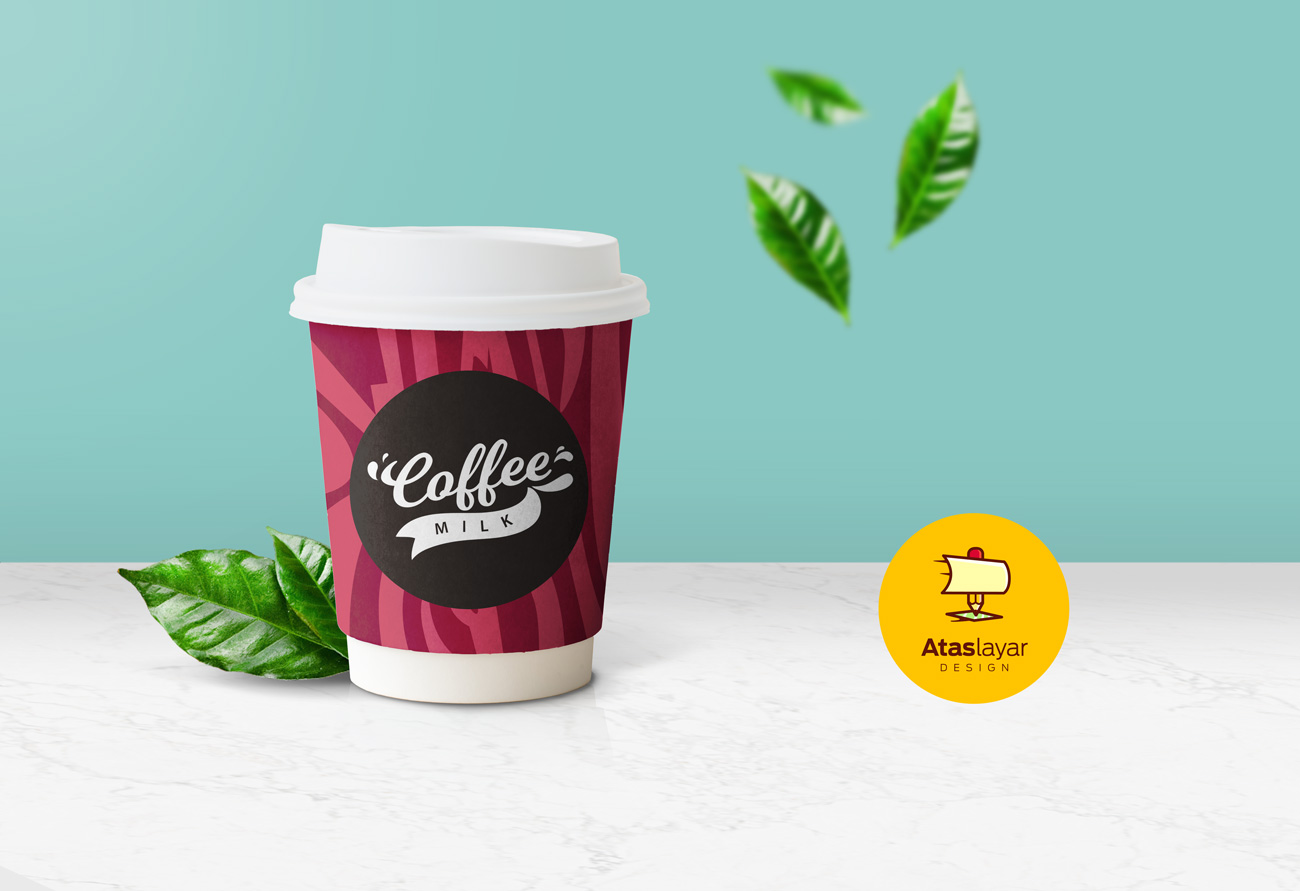 咖啡杯贴图样机模版 Coffee Cup Mockup