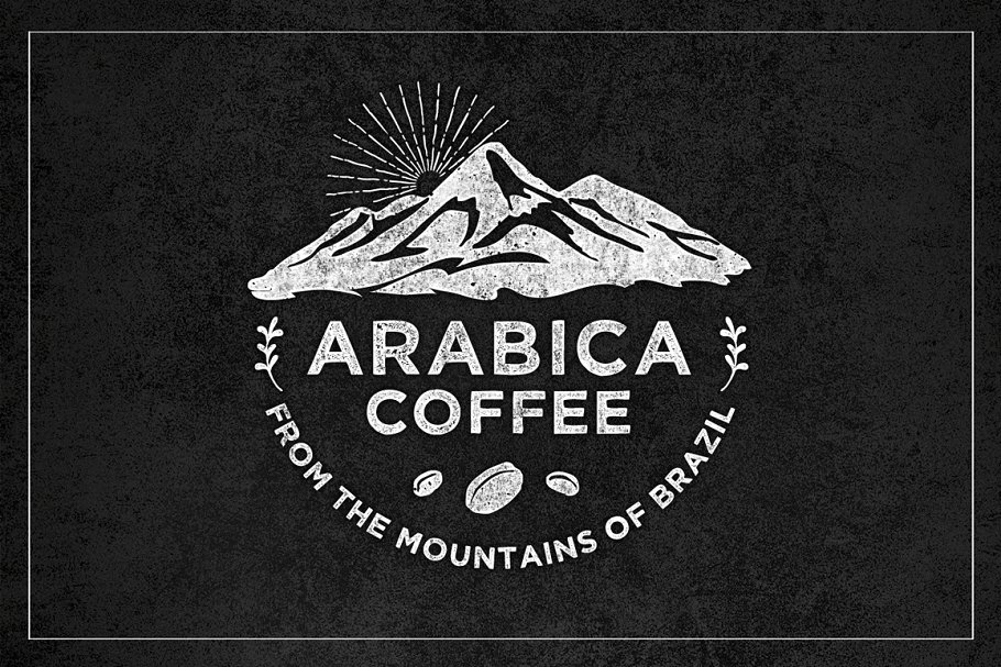 咖啡、咖啡店徽标设计模板 Badges for Coffee