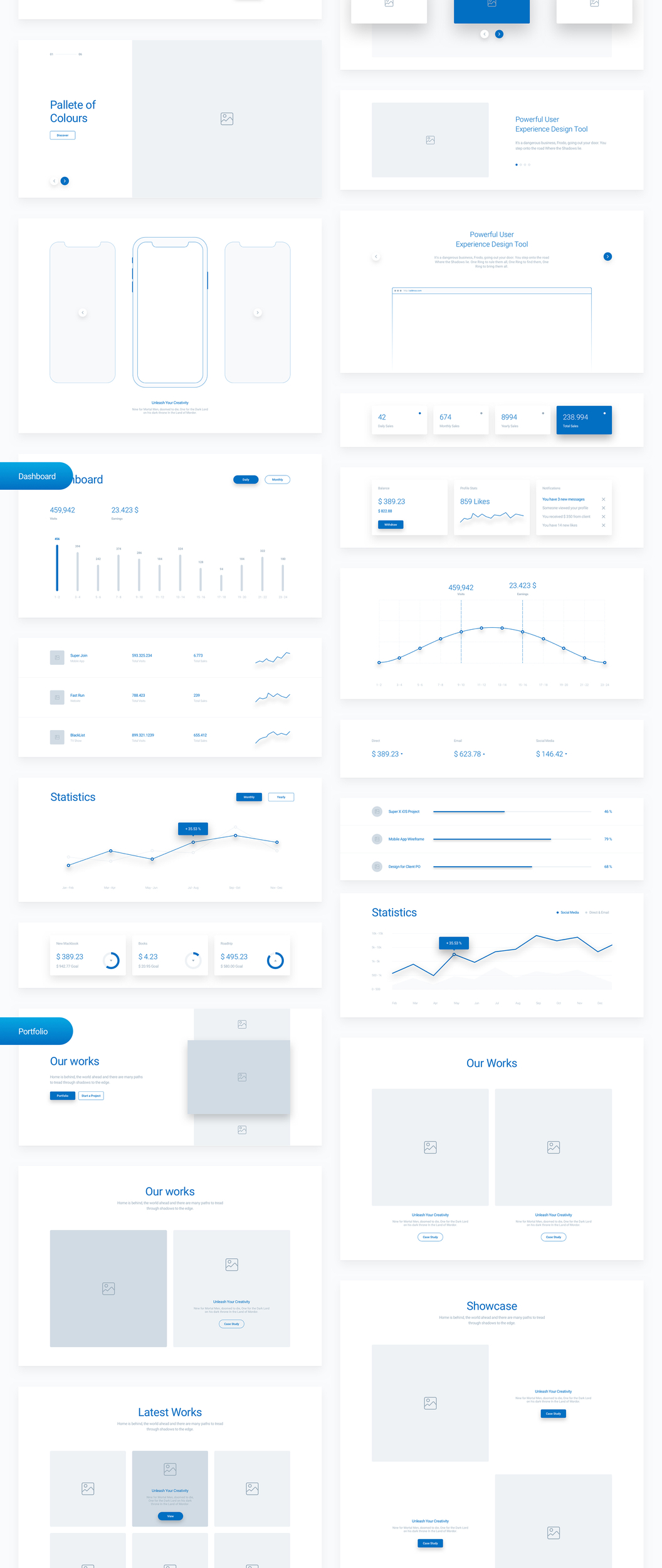 WeDot Wireframe UI Kit