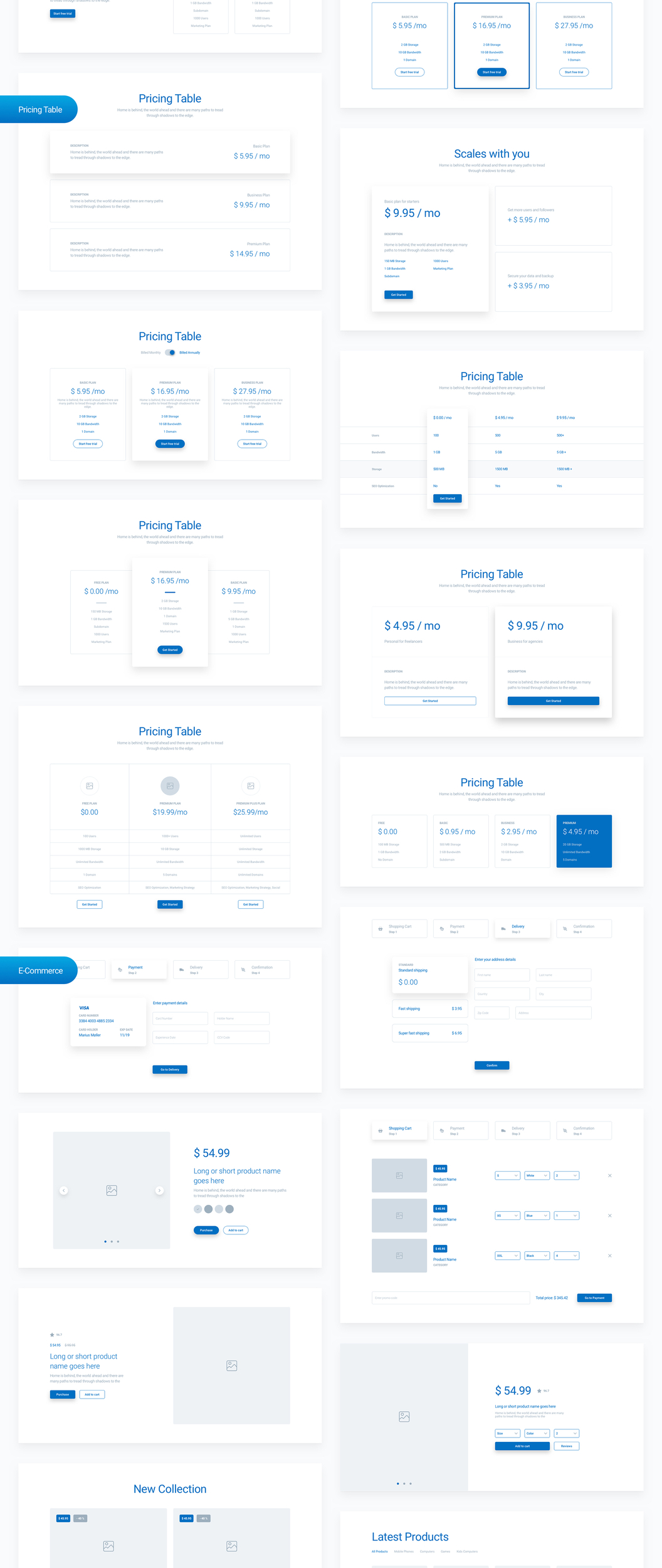 WeDot Wireframe UI Kit