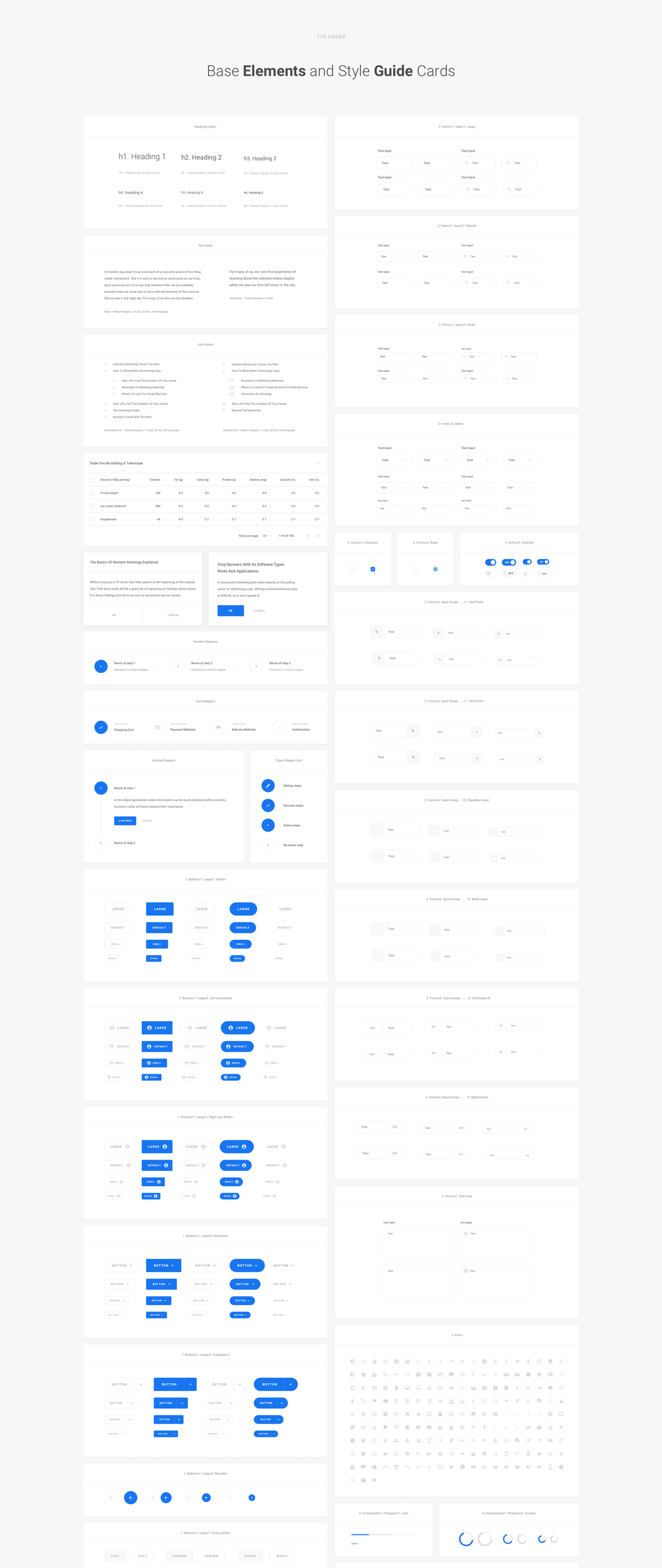 2套强大的黑白配色网页UI套件素材 Quantum UI K