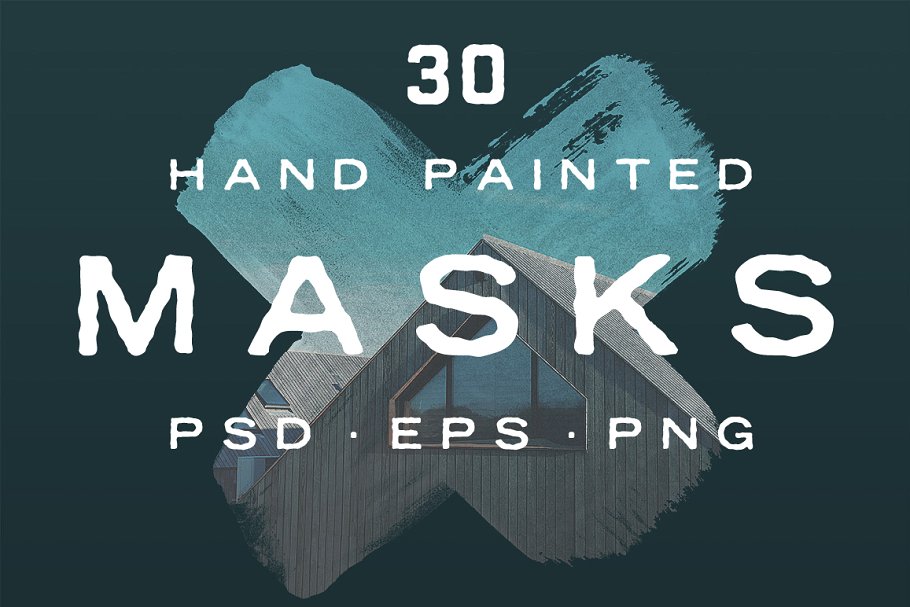 30种手绘图案图形素材 30 Hand Painted Ma