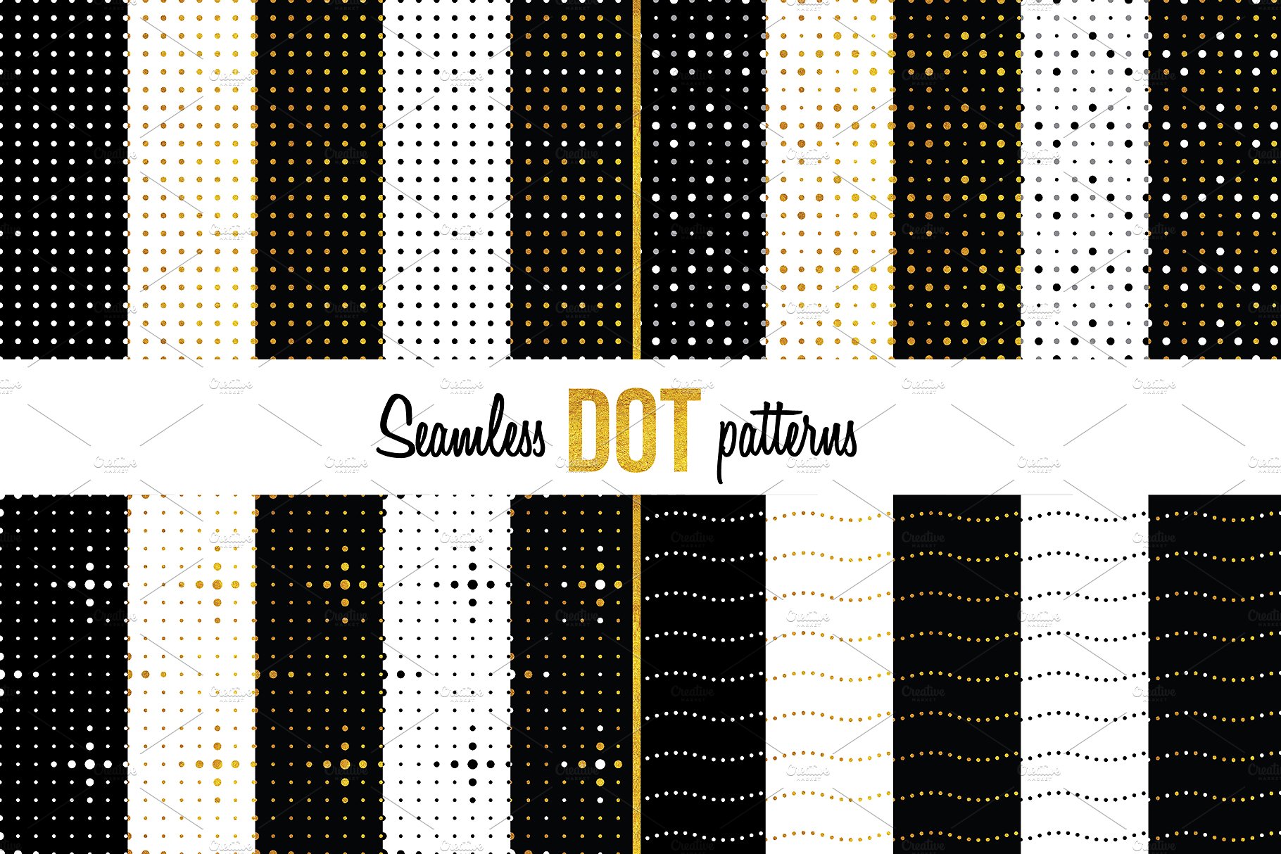 100＋独特的无缝点模式100 Seamless dot p