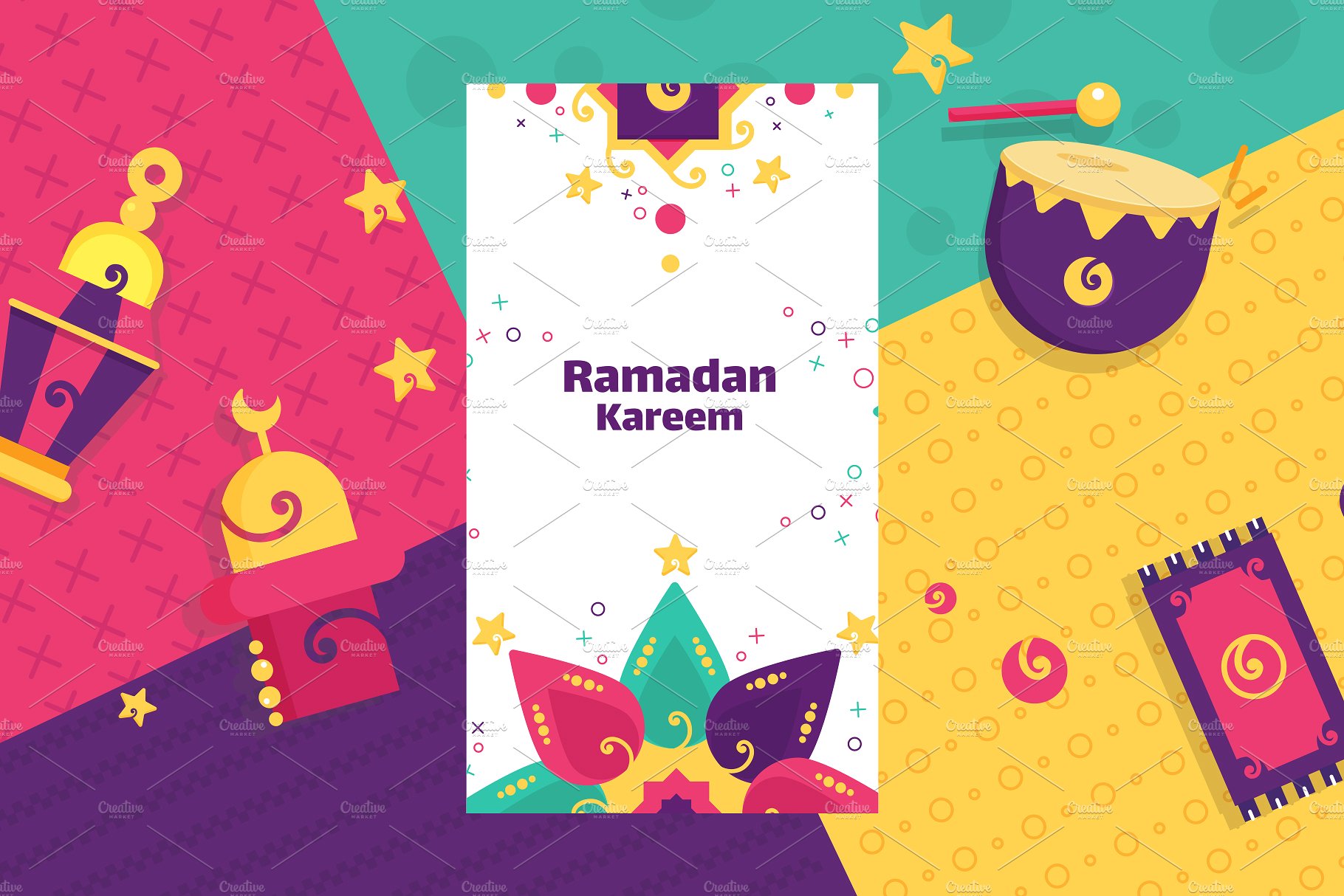 2018年斋月新收藏矢量素材Ramadan New Coll