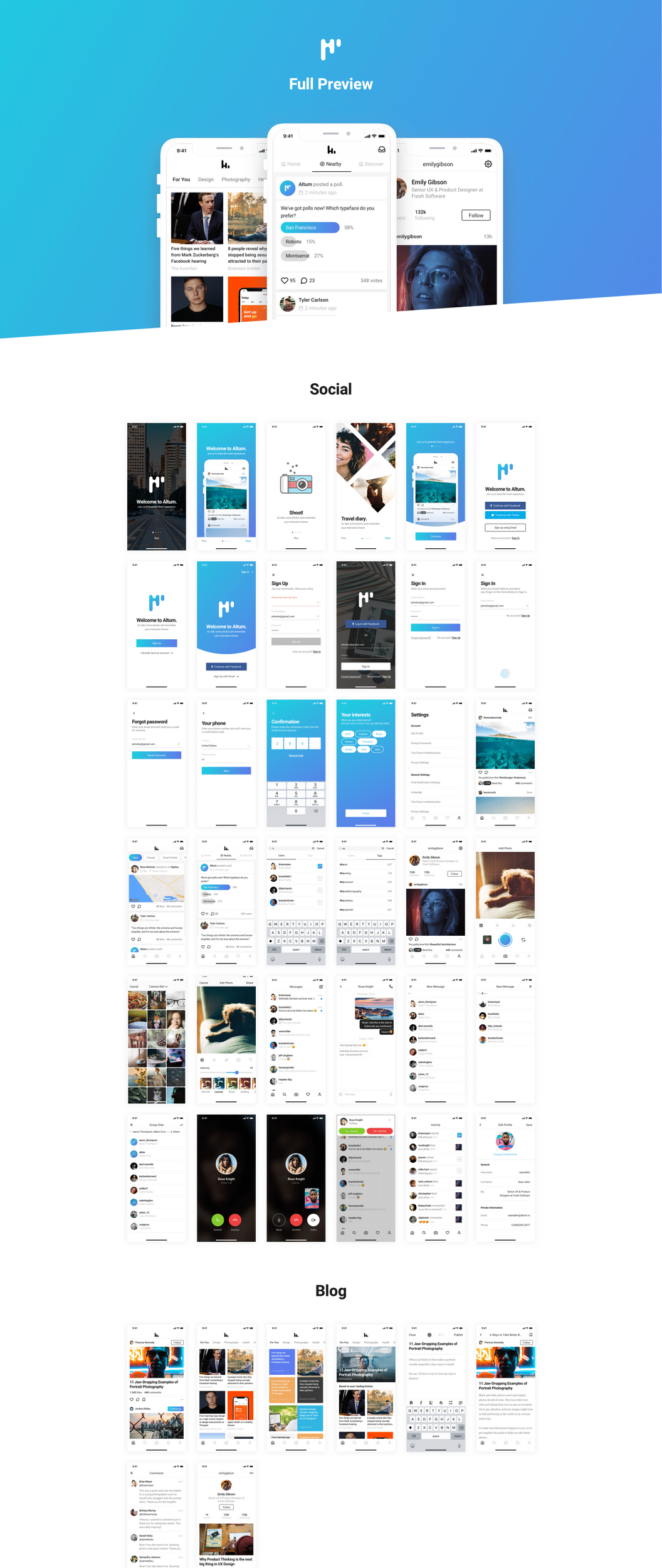 高度定制的UI套件工具包 Altum iOS UI Kit