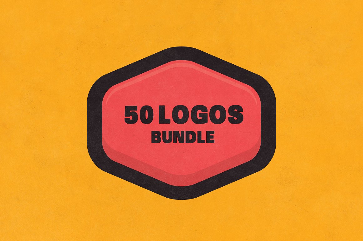50个复古老式徽标矢量标志 BUNDLE 50 Logos