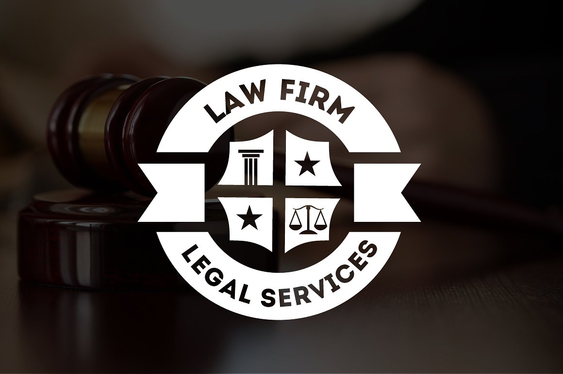 12组律师事务所法律复古风格徽章商标模版素材 Logos L
