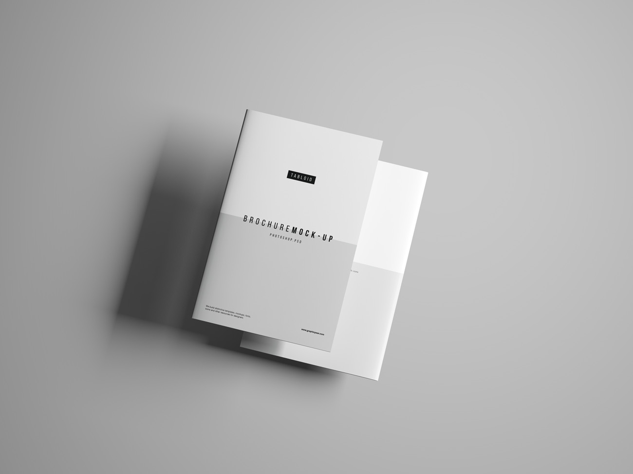 完美简单的画册设计展示样机PSD模板 Brochure mo