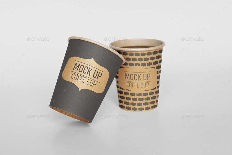 专业逼真的咖啡杯展示样机模版 Coffee Cup Mock