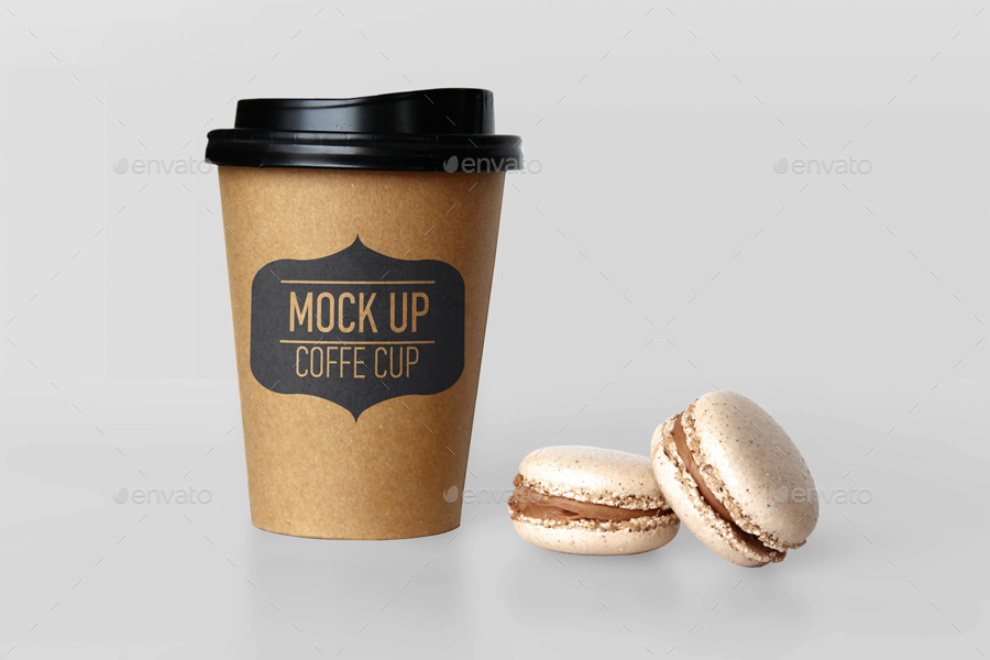 专业逼真的咖啡杯展示样机模版 Coffee Cup Mock