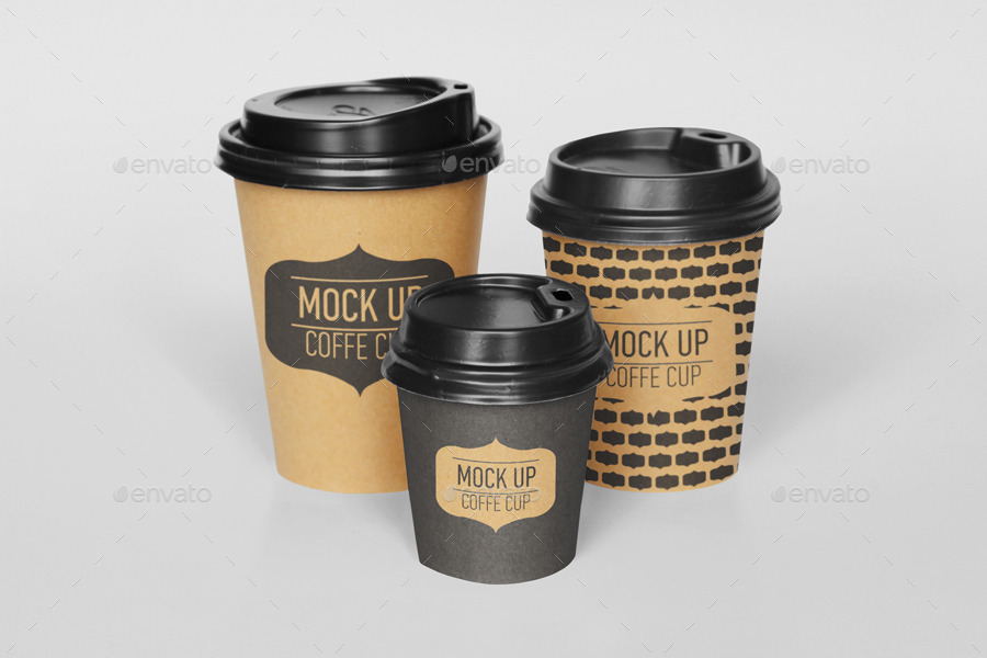 专业逼真的咖啡杯展示样机模版 Coffee Cup Mock