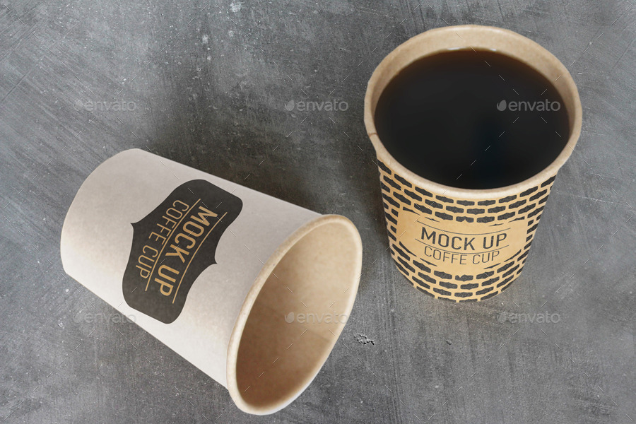 专业逼真的咖啡杯展示样机模版 Coffee Cup Mock