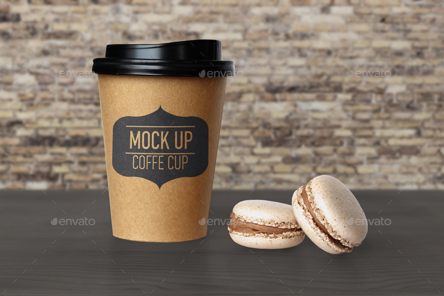 专业逼真的咖啡杯展示样机模版 Coffee Cup Mock