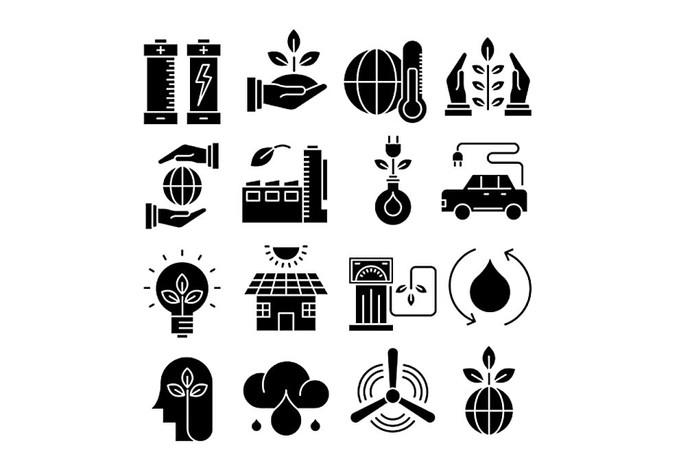 自然生态环境环保类矢量图标16 Ecology Icons