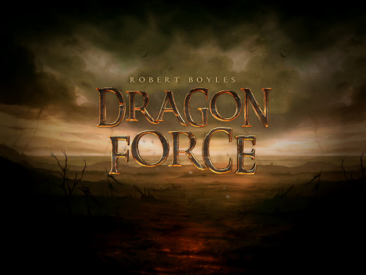 电影海报特效字体图层样式 Dragon force #086
