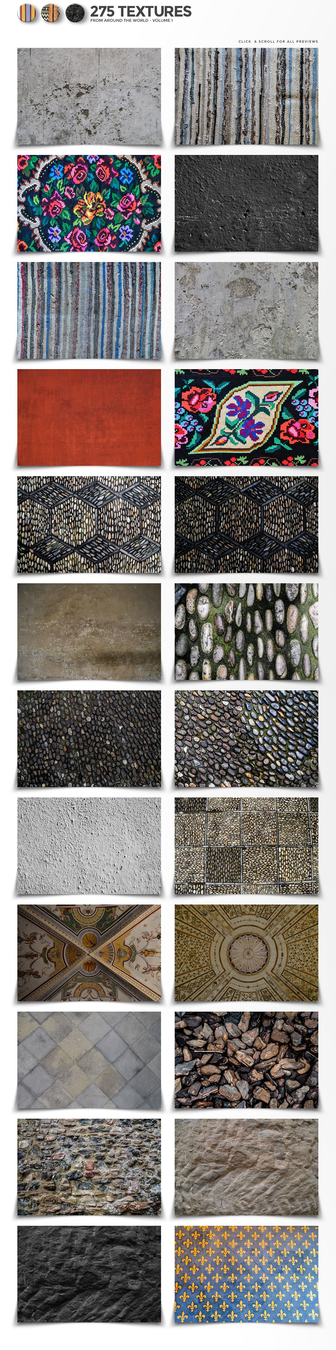 275+来自世界各地的墙壁超清纹理素材合集包 Texture