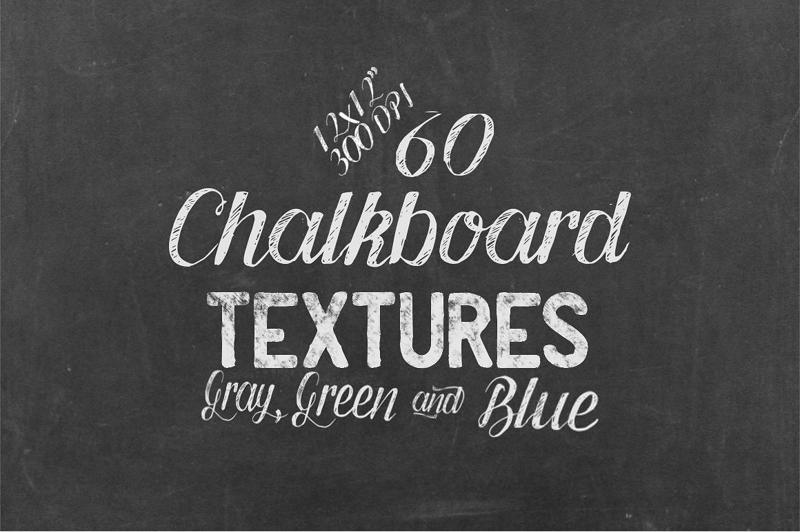 60+高质量的黑板高清可无缝拼接纹理素材 Chalkboar