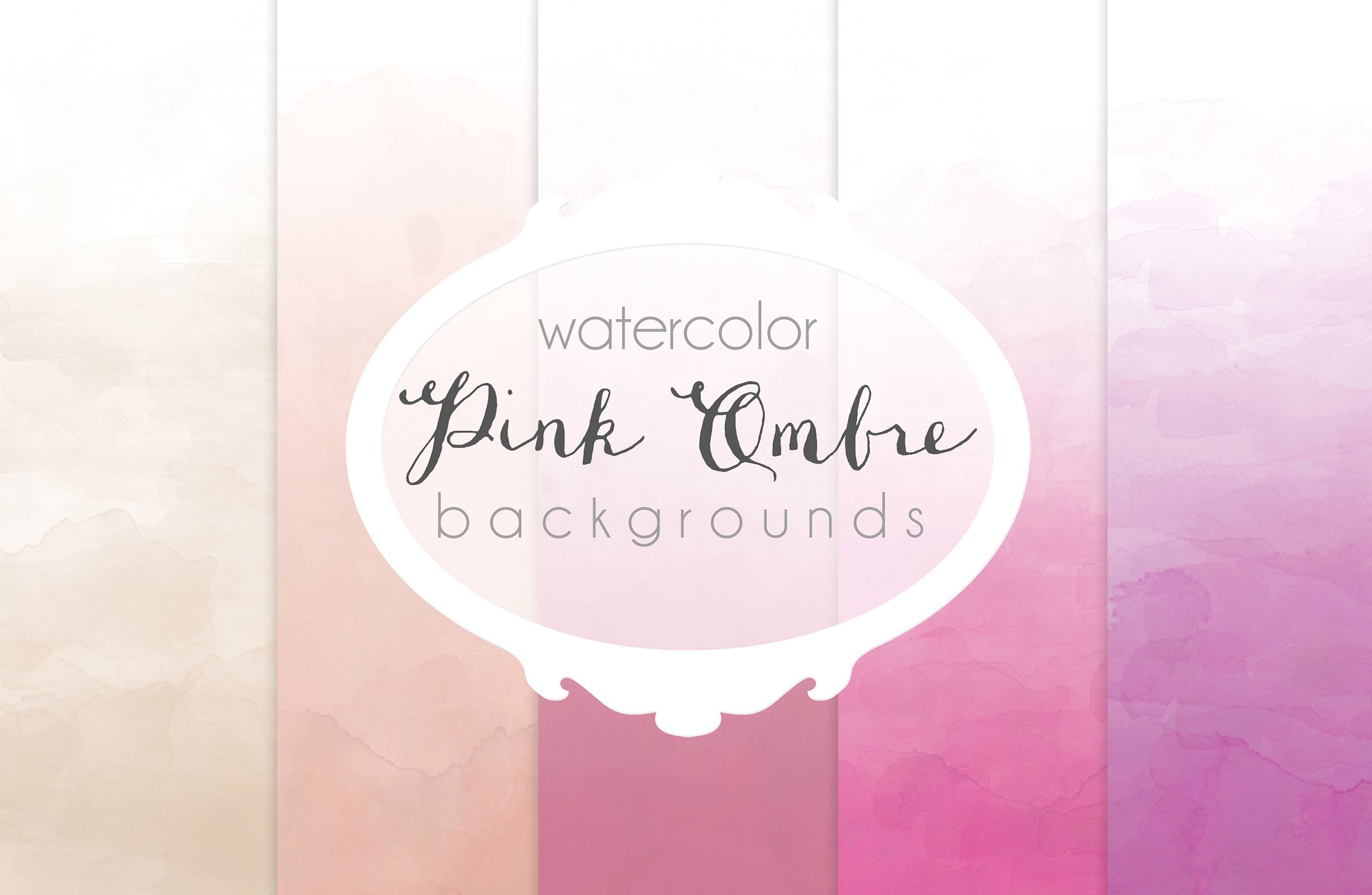 粉红色水彩背景纹理素材 Pink Ombre waterco