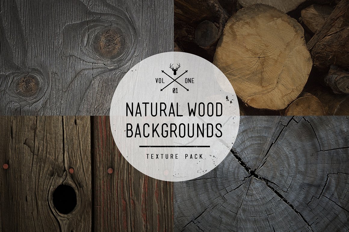 复古木头设计素材Natural Wood Texture P