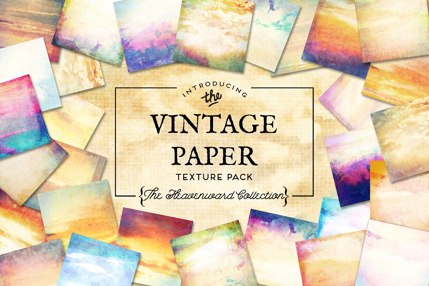 复古纸张设计素材Vintage Paper Textures