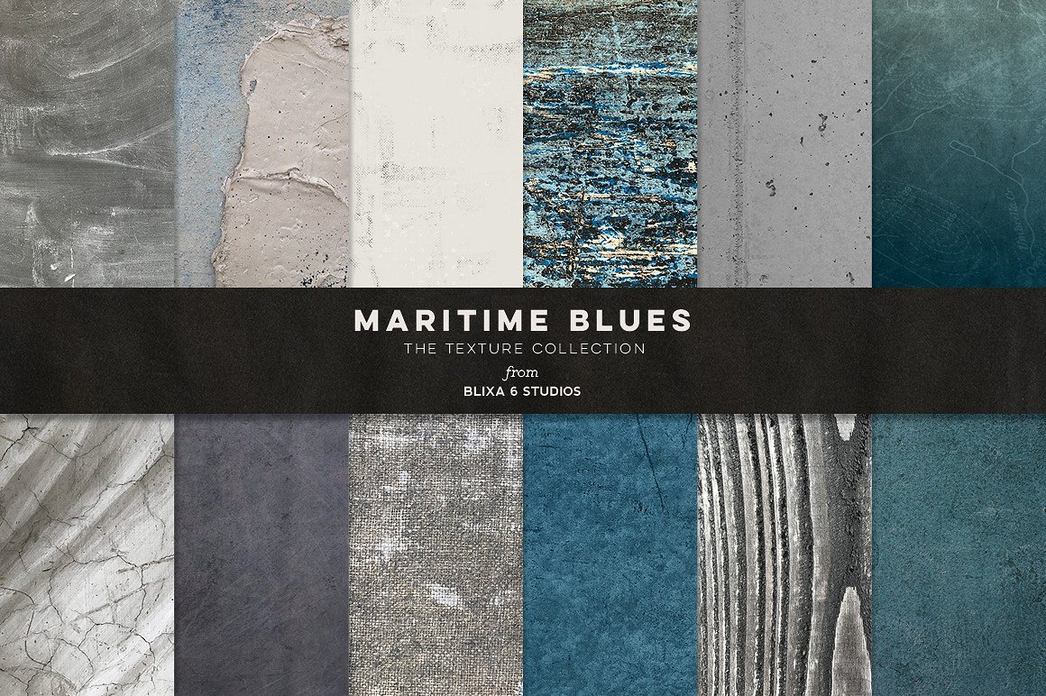 自然纹理设计素材Maritime Blues Texture
