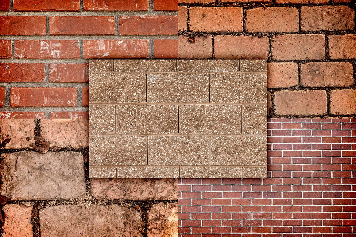 墙壁背景设计素材Brick and Stone Textur