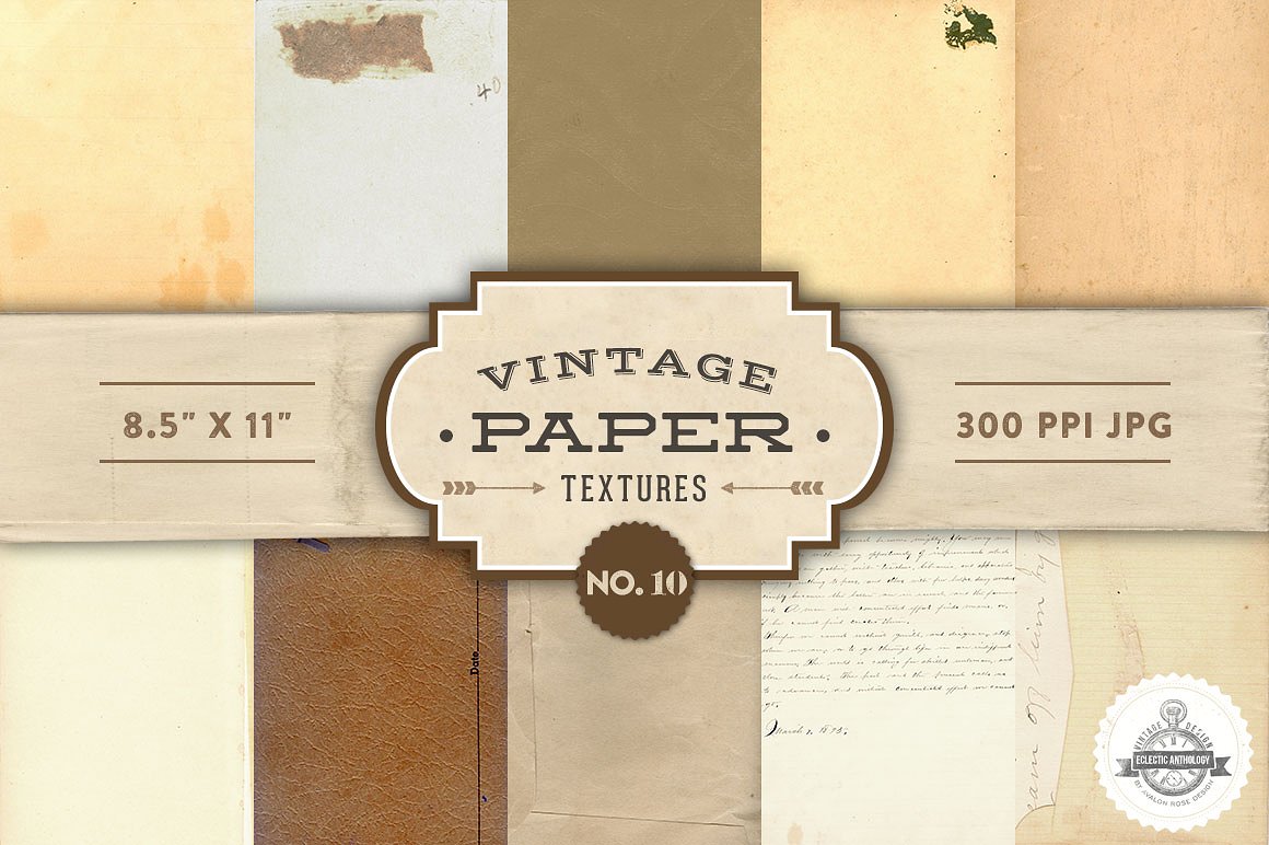 纸张背景设计素材Vintage Paper Textures