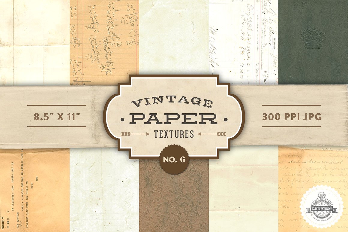 纸质背景设计素材Vintage Paper Textures