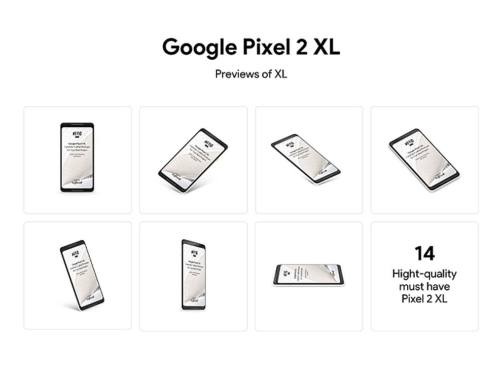 Google原创手机安卓设备贴图样机模型HERO Pixel