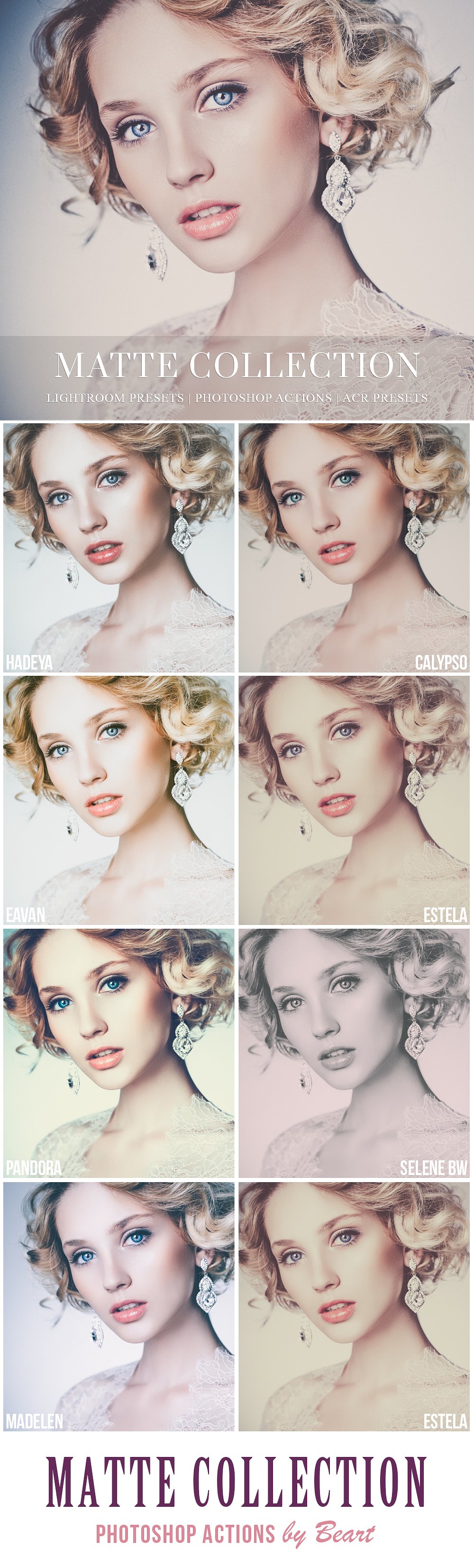 Matte Photoshop actions -amp;